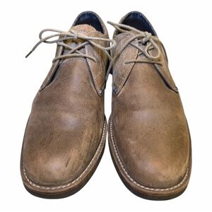 Original Penguin Men’s Suede Derby‎ Shoes Brown Lace Up Size 10